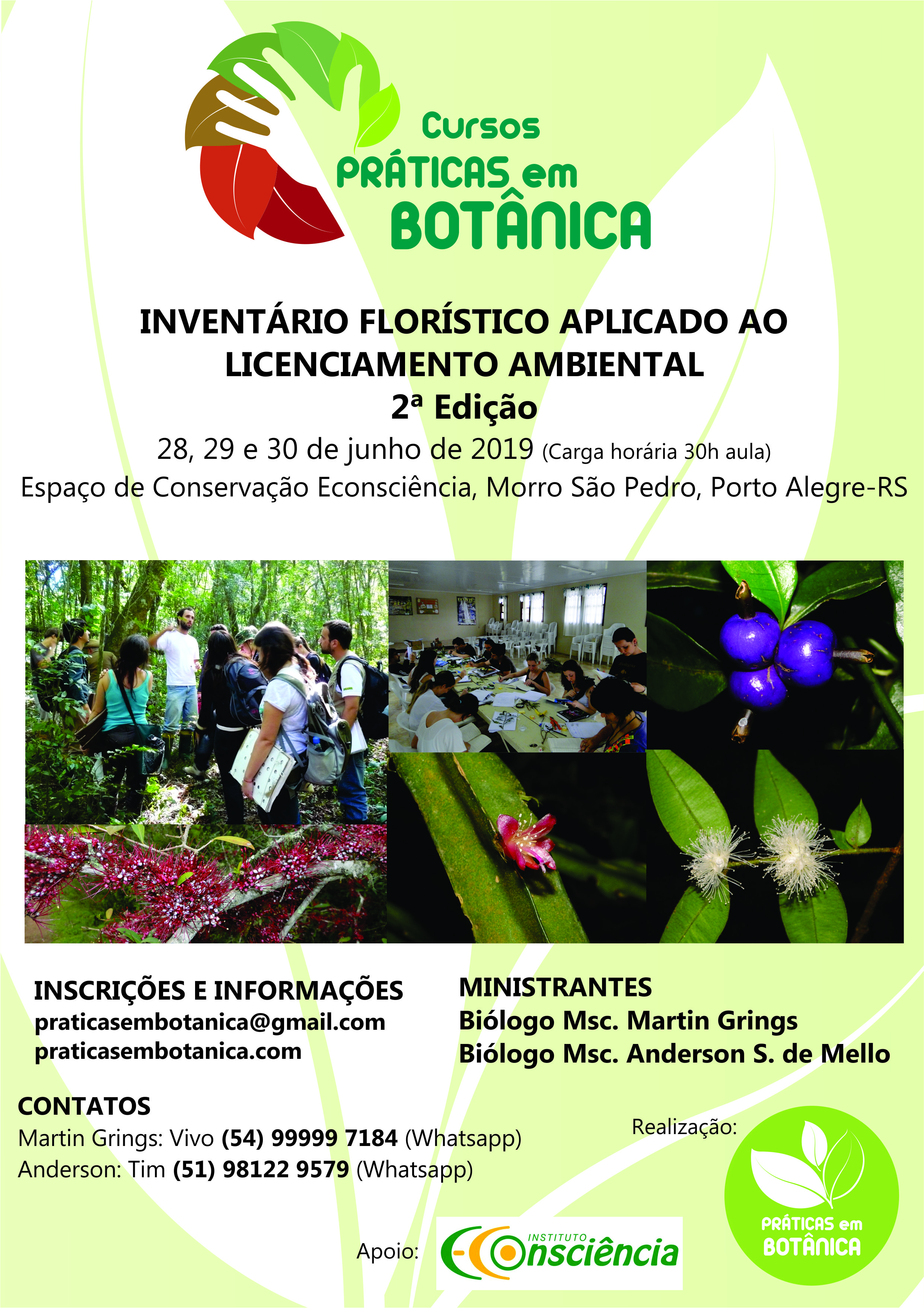 Cartaz Inventário Florístico - Porto Alegre 2019