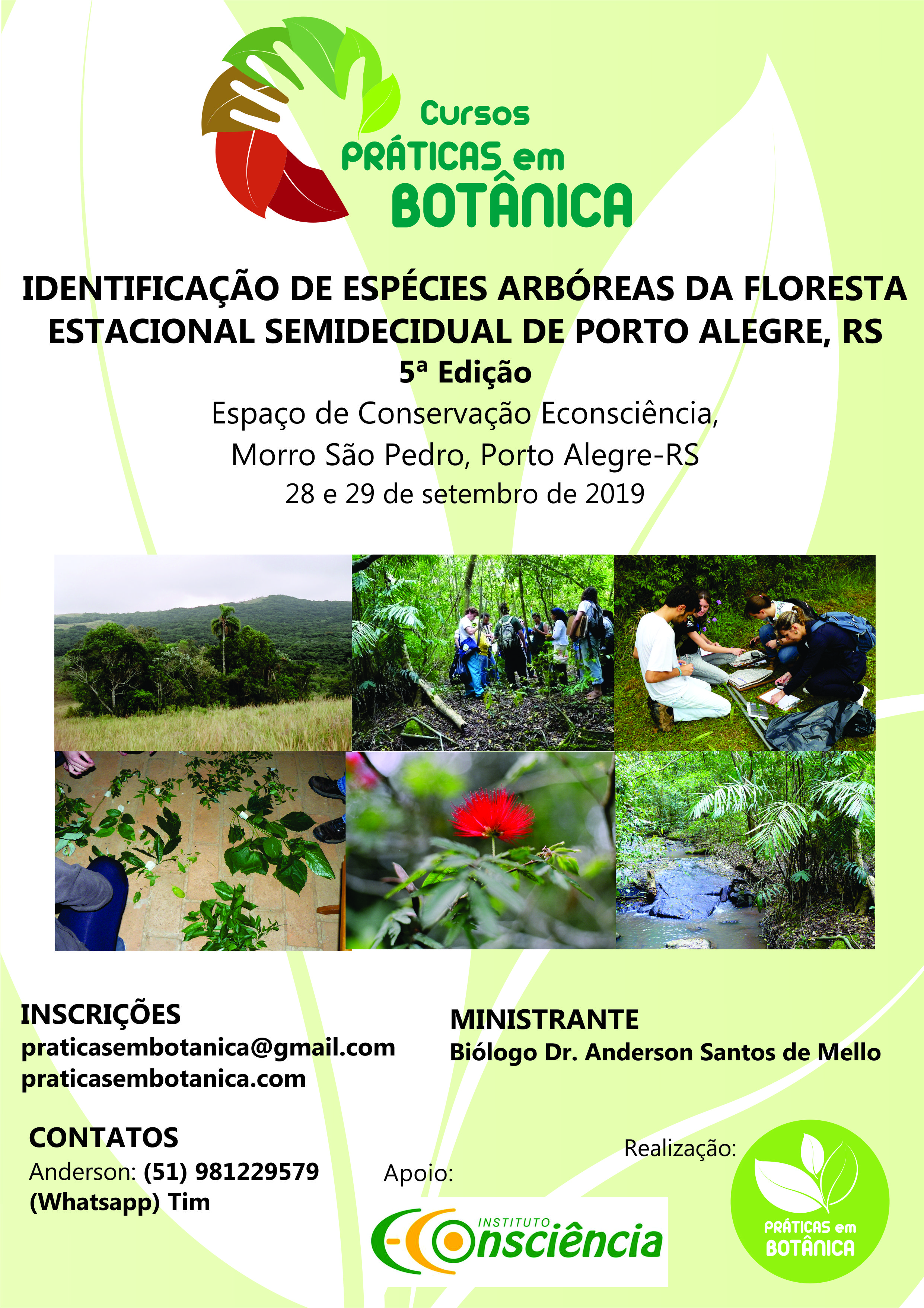 Cartaz Curso Identificação Porto Alegre 2019 - quinta edição